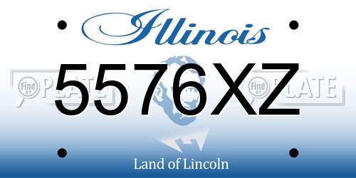 5576XZ Illinois License Plate