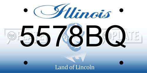 5578BQ Illinois License Plate