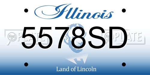 5578SD Illinois License Plate
