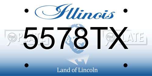 5578TX Illinois License Plate