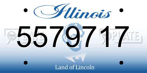 5579717 Illinois License Plate