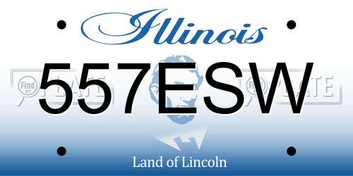 557ESW Illinois License Plate