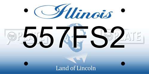 557FS2 Illinois License Plate