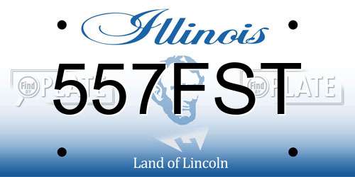 557FST Illinois License Plate
