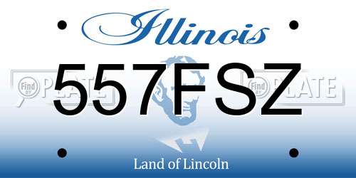 557FSZ Illinois License Plate