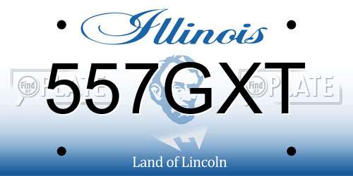 557GXT Illinois License Plate