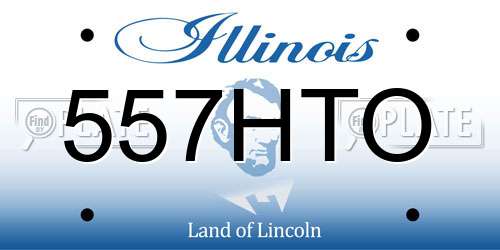 557HTO Illinois License Plate