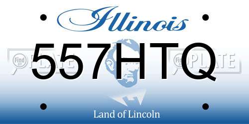 557HTQ Illinois License Plate