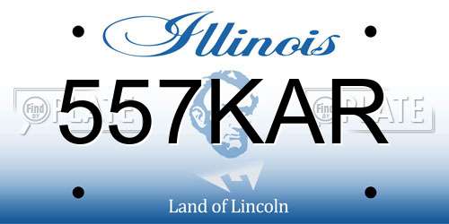 557KAR Illinois License Plate