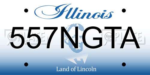 557NGTA Illinois License Plate