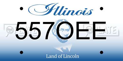 557OEE Illinois License Plate