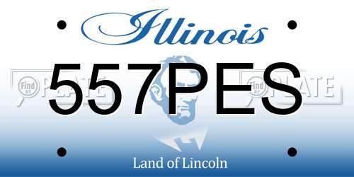 557PES Illinois License Plate