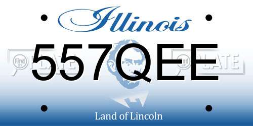 557QEE Illinois License Plate
