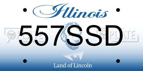 557SSD Illinois License Plate