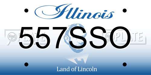 557SSO Illinois License Plate