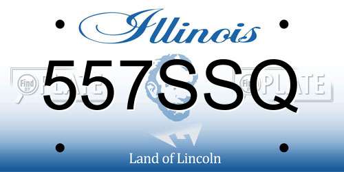 557SSQ Illinois License Plate