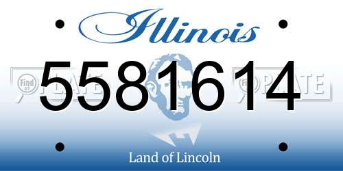 5581614 Illinois License Plate