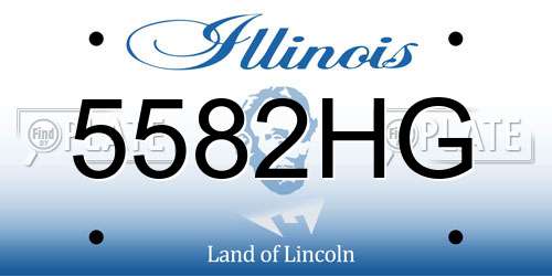5582HG Illinois License Plate