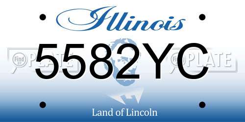5582YC Illinois License Plate