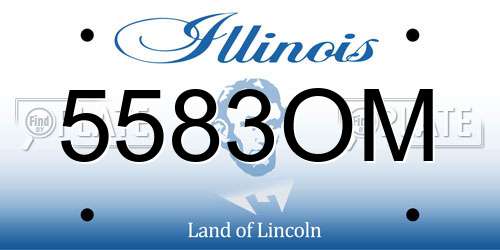 5583OM Illinois License Plate