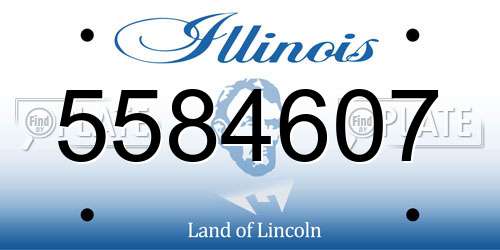 5584607 Illinois License Plate
