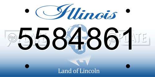 5584861 Illinois License Plate