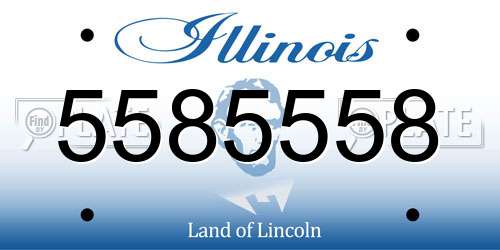 5585558 Illinois License Plate