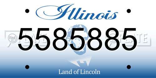 5585885 Illinois License Plate