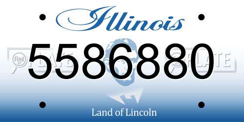 5586880 Illinois License Plate
