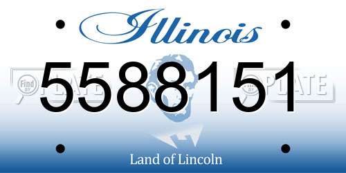 5588151 Illinois License Plate