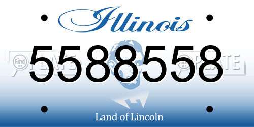 5588558 Illinois License Plate