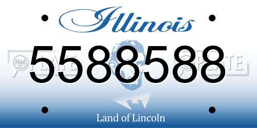 5588588 Illinois License Plate