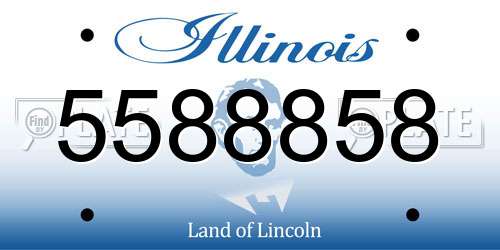5588858 Illinois License Plate