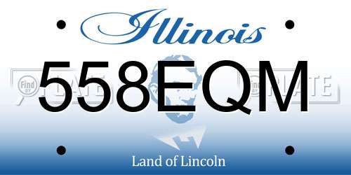 558EQM Illinois License Plate