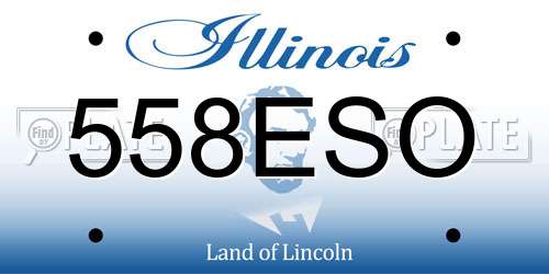 558ESO Illinois License Plate