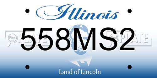558MS2 Illinois License Plate