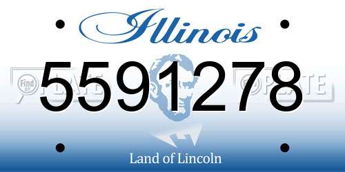 5591278 Illinois License Plate