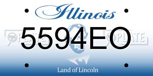 5594EO Illinois License Plate