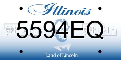 5594EQ Illinois License Plate