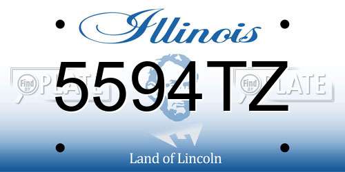 5594TZ Illinois License Plate