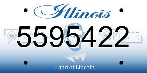 5595422 Illinois License Plate