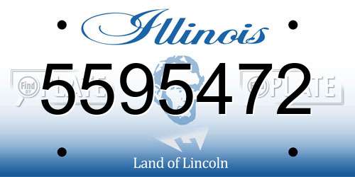 5595472 Illinois License Plate