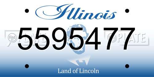 5595477 Illinois License Plate