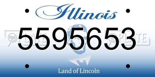 5595653 Illinois License Plate