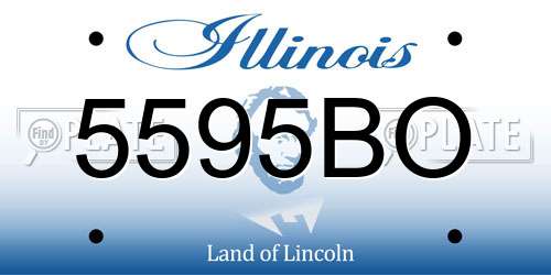 5595BO Illinois License Plate