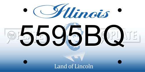 5595BQ Illinois License Plate