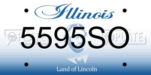 5595SO Illinois License Plate