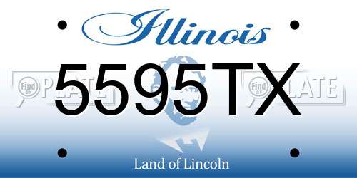 5595TX Illinois License Plate