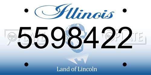 5598422 Illinois License Plate