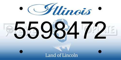 5598472 Illinois License Plate